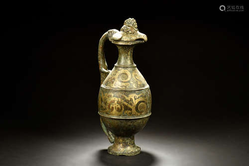 GILT BRONZE 'PHOENIX' EWER