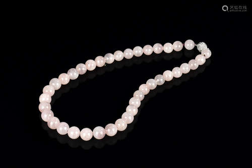 ROSE QUARTZ BEAD NECKLACE