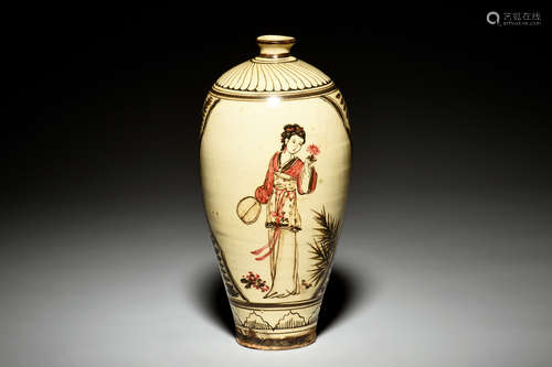 CIZHOU WARE 'BEAUTY' VASE