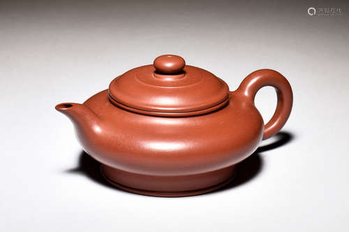 YIXING ZISHA COMPRESSED TEAPOT