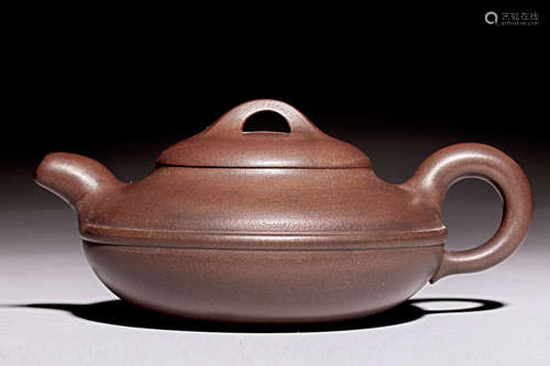 YIXING ZISHA COMPRESSED TEAPOT