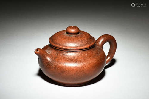 YIXING ZISHA ROUND TEAPOT