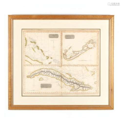 Early 19th Century English Map of Caribbean and