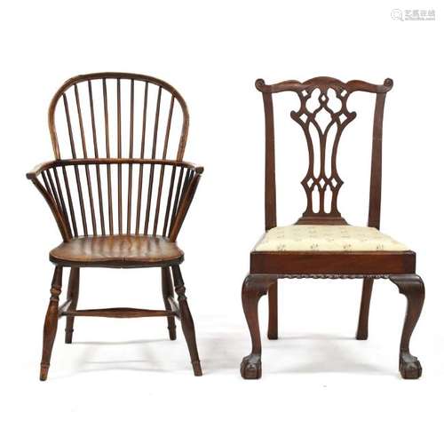 Two English Late 18th Century Chairs