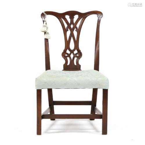 American Chippendale Mahogany Side Chair
