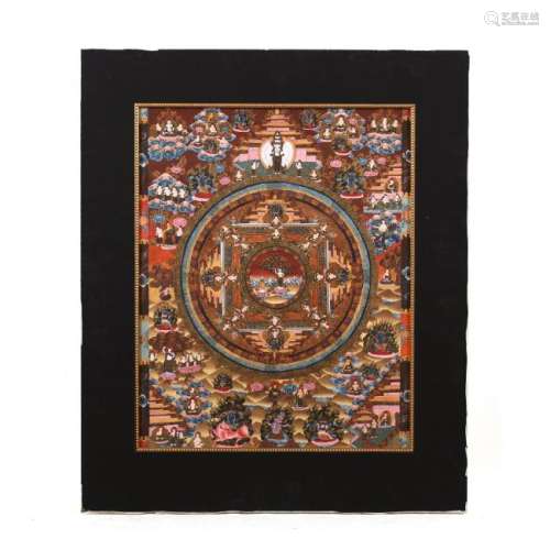 A Tibetan Mandala Painting