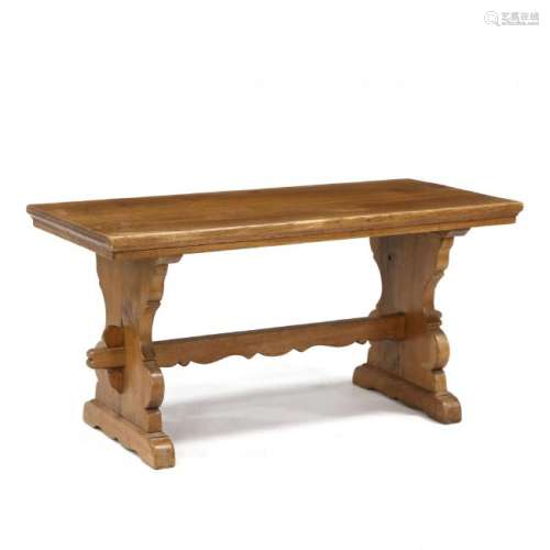 French Provincial Low Trestle Table