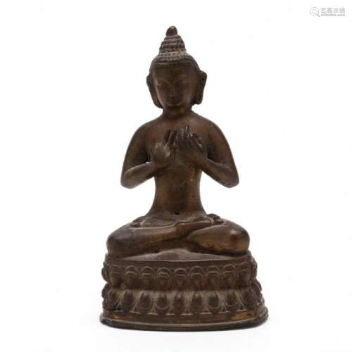 An Antique Bronze Buddha