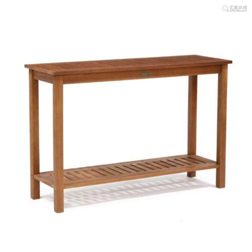 Improvements, Teak Slatted Console Table