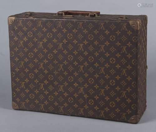 Louis Vuitton suitcase, 6 1/2'' h., 19 3/4'' w., 14