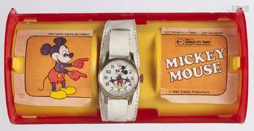 Vintage Bradley Time Mickey Mouse wristwatch with