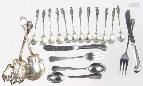 Cini sterling silver Twelve Apostles spoons, 4.65