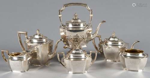 Reed and Barton six-piece sterling silver tea ser