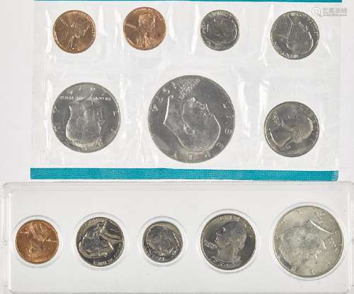 Assorted coins, to include three partial Mint set