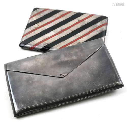 Two Silver Cigarette Cases