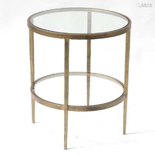 Modern Two-Tier Round Table