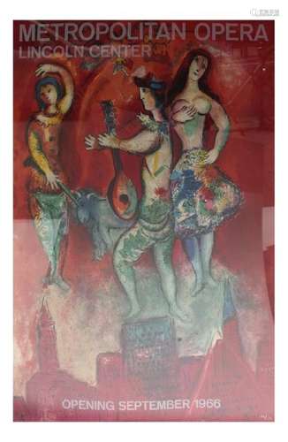 Marc Chagall, Metropolitan Opera Lincoln Center Poster