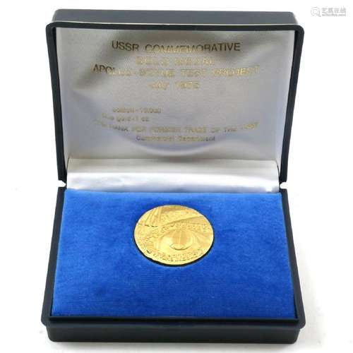 USSR Apollo-Soyuz Test Project Gold Medal July 1975