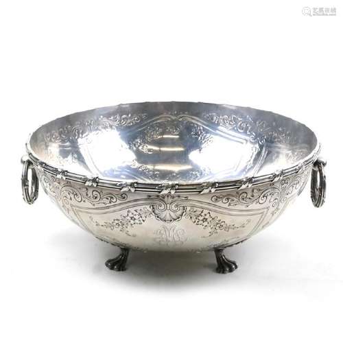 Durgin Mfg. Sterling 2-Handled Footed Centerpiece Bowl