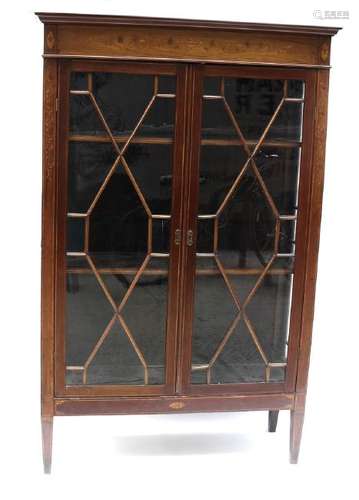 Edwardian Two-Door Bookcase