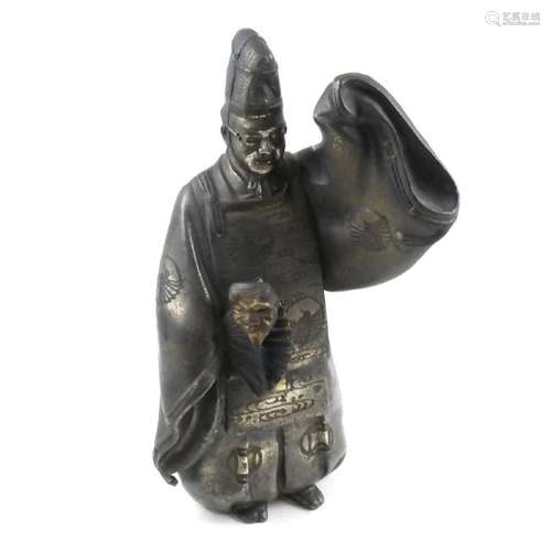 Bronze Japanese Shinto Priest