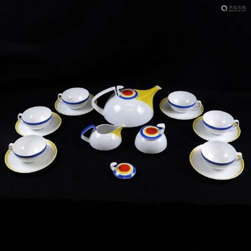 15 Piece Herbert Bayer Gropius-Designed Tea Set