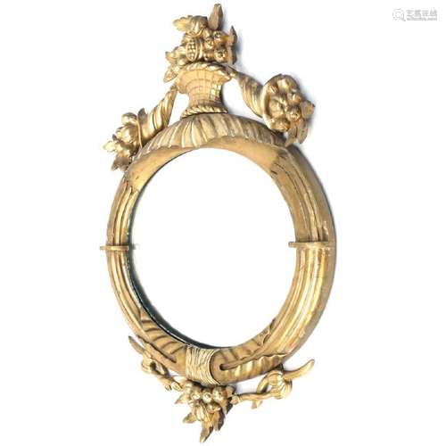 Antique Gilt Wood Mirror