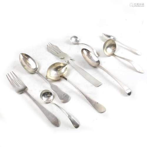 9-Piece Assembled Silver Flatware