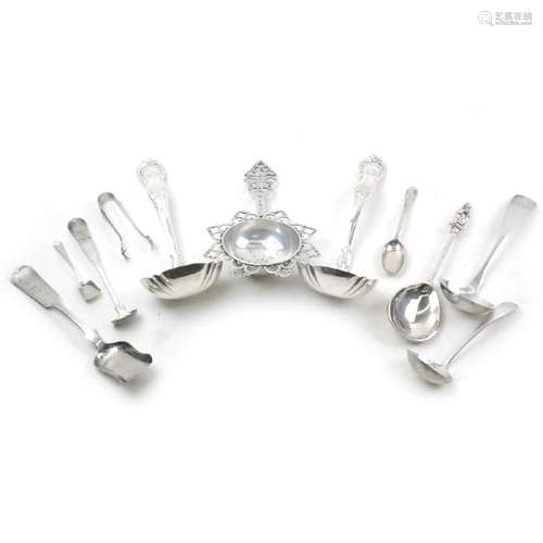 11 Silver and Silver-Plated Miscellaneous Utensils