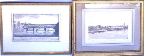 Two Framed Continental Prints