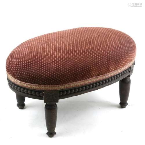 Antique Upholstered Stool