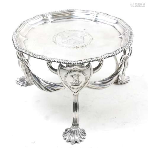 George III Sterling Coffee Pot Stand