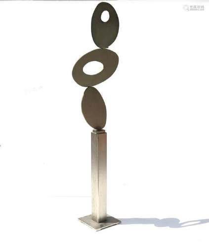 Sclar, Abstract Steel Openwork Sculpture