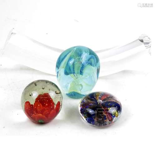 Four Various Paperweights