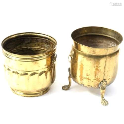 Group of Brass Planters