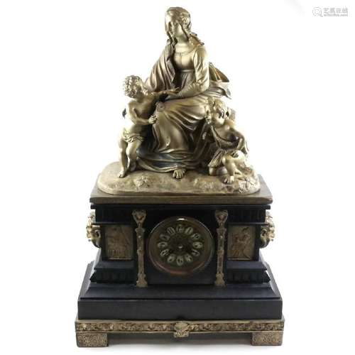 19th Century Figural Mantel Clock