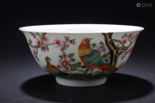 A White-Porcelain Chinese Poem-framing Bowl