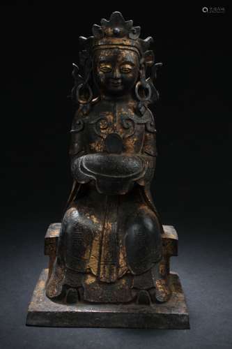 A Chinese Estate Seated Buddha Display Statue