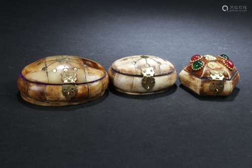 Group of Chinese Jewerly Boxes