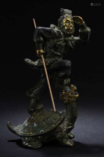 An Estate Chinese Wukong Statue Display