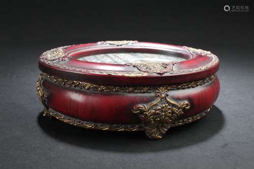 An Estate Marble-style Jewerly Box