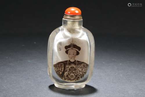 A Inner-painting Chinese Empire-icon Snuff Bottle