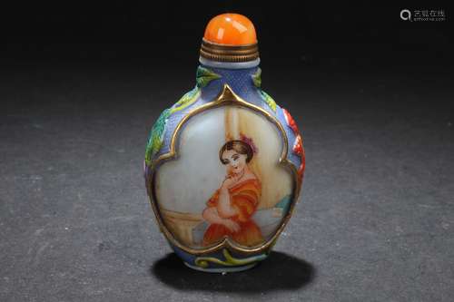 A Chinese Western-portrait Snuff Bottle