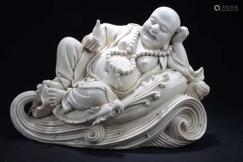 Chinese Blanc De Chine Buddha Statue