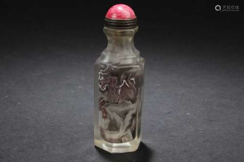 Chinese Peking glass Snuff Bottle