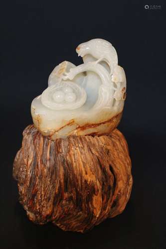 Chinese White Jade Ornament