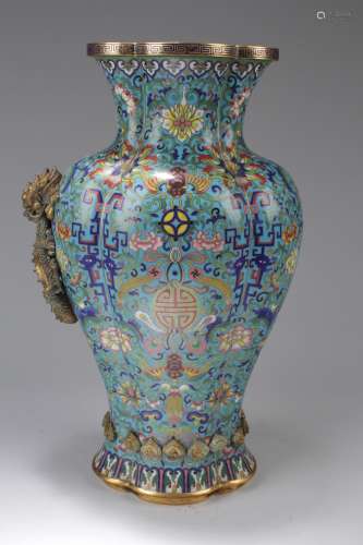 Antique Chinese Cloisonne Vase