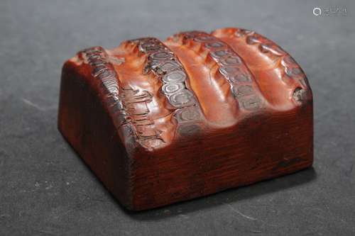 Chinese Wooden Carved Seal