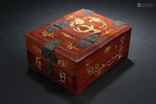 Chinese Hardwood Jewelry box