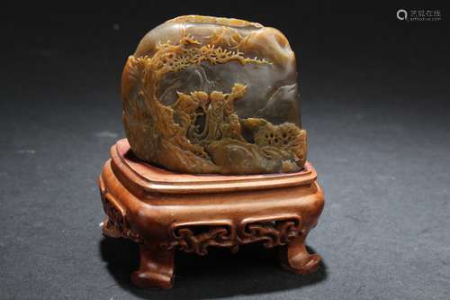 Chinese Soapstone Carved Ornament